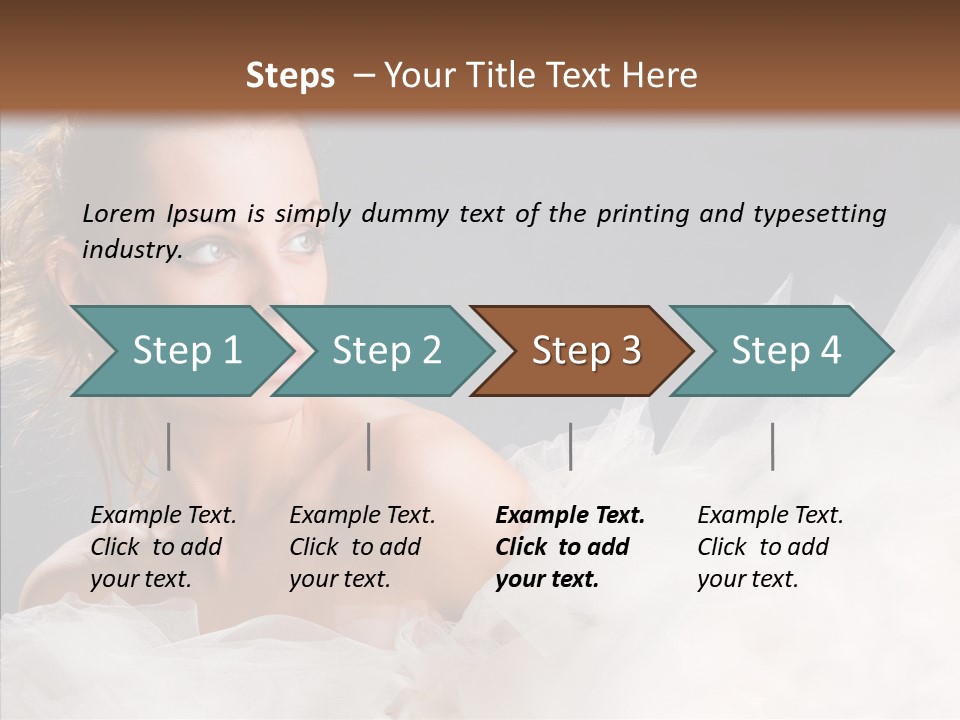 Blonde Skin Girl PowerPoint Template