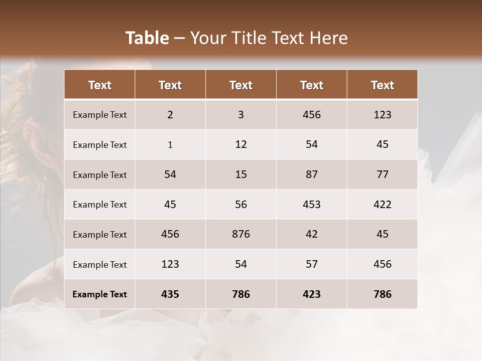 Blonde Skin Girl PowerPoint Template