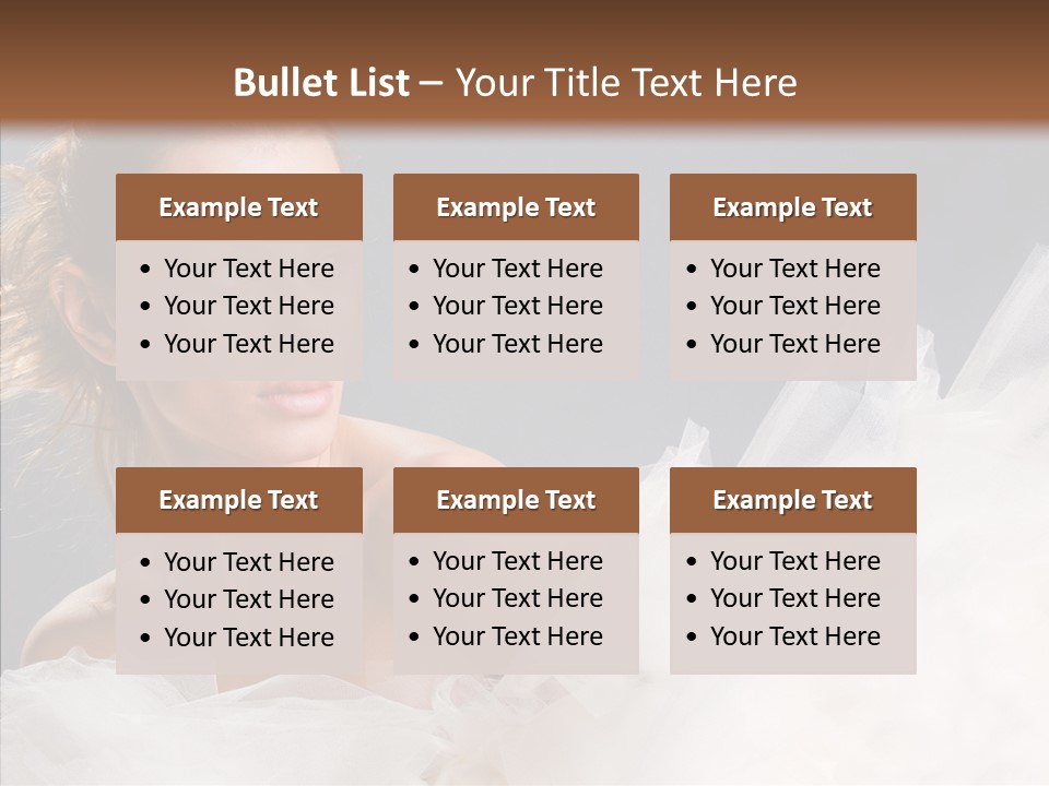 Blonde Skin Girl PowerPoint Template