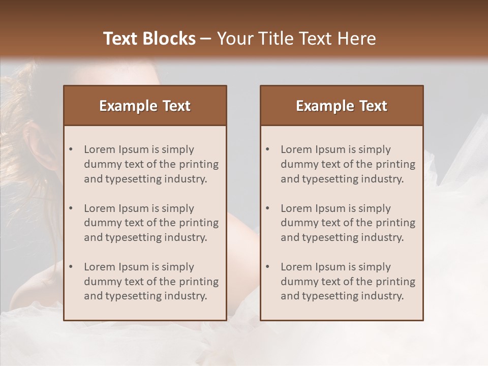 Blonde Skin Girl PowerPoint Template