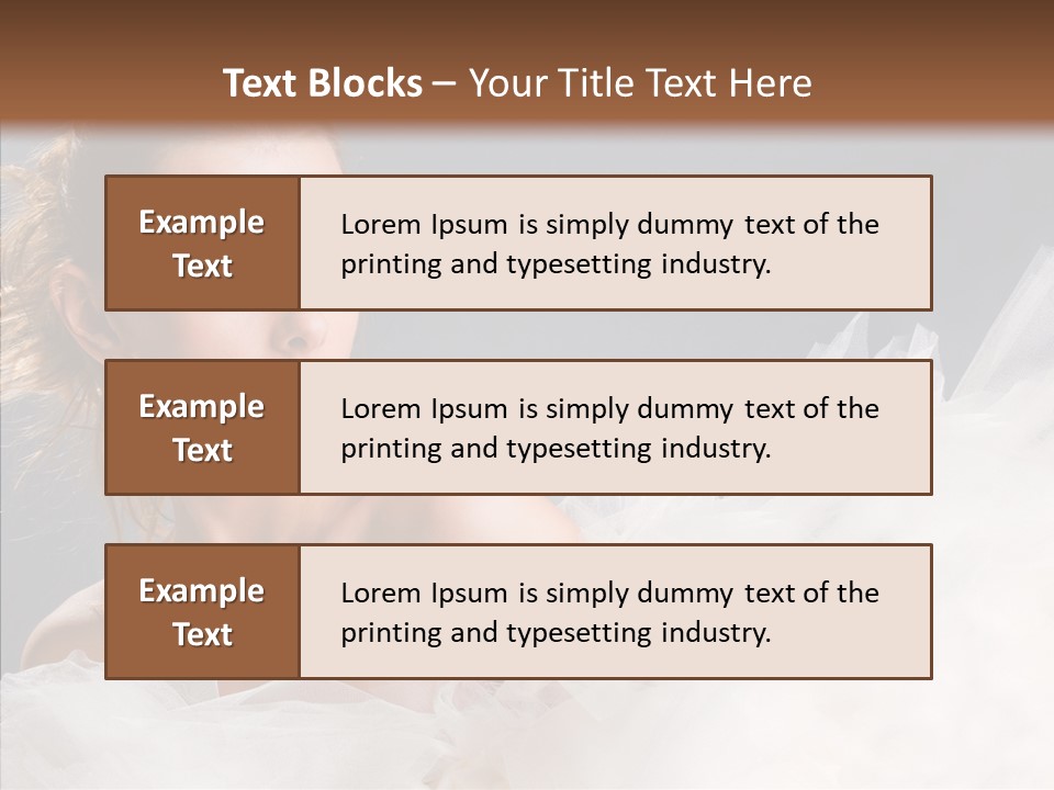 Blonde Skin Girl PowerPoint Template