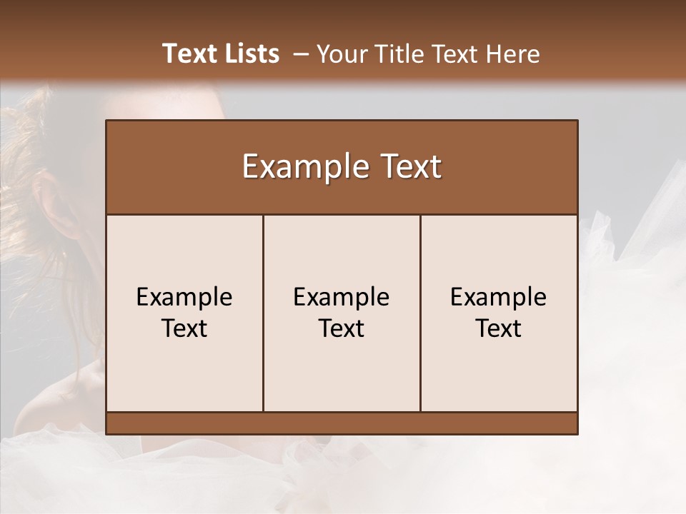 Blonde Skin Girl PowerPoint Template