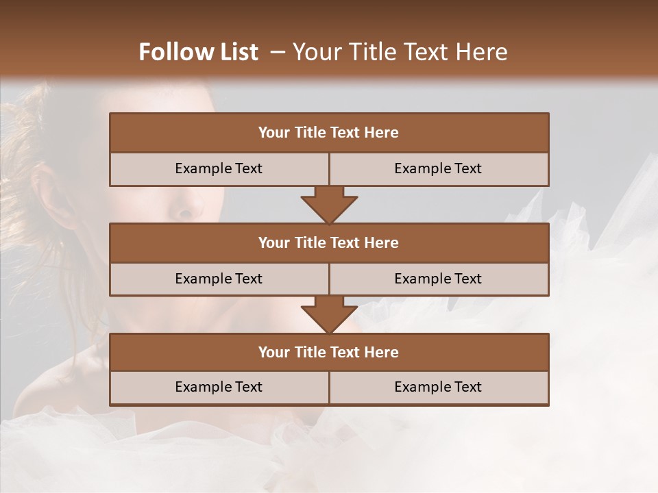 Blonde Skin Girl PowerPoint Template