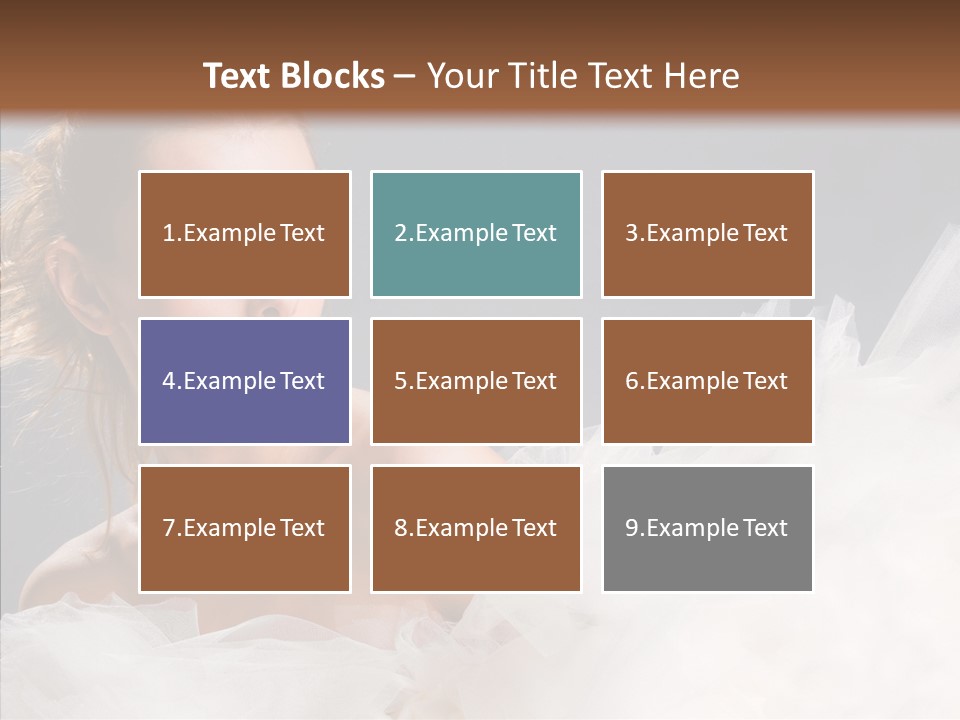 Blonde Skin Girl PowerPoint Template