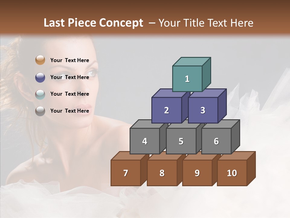 Blonde Skin Girl PowerPoint Template