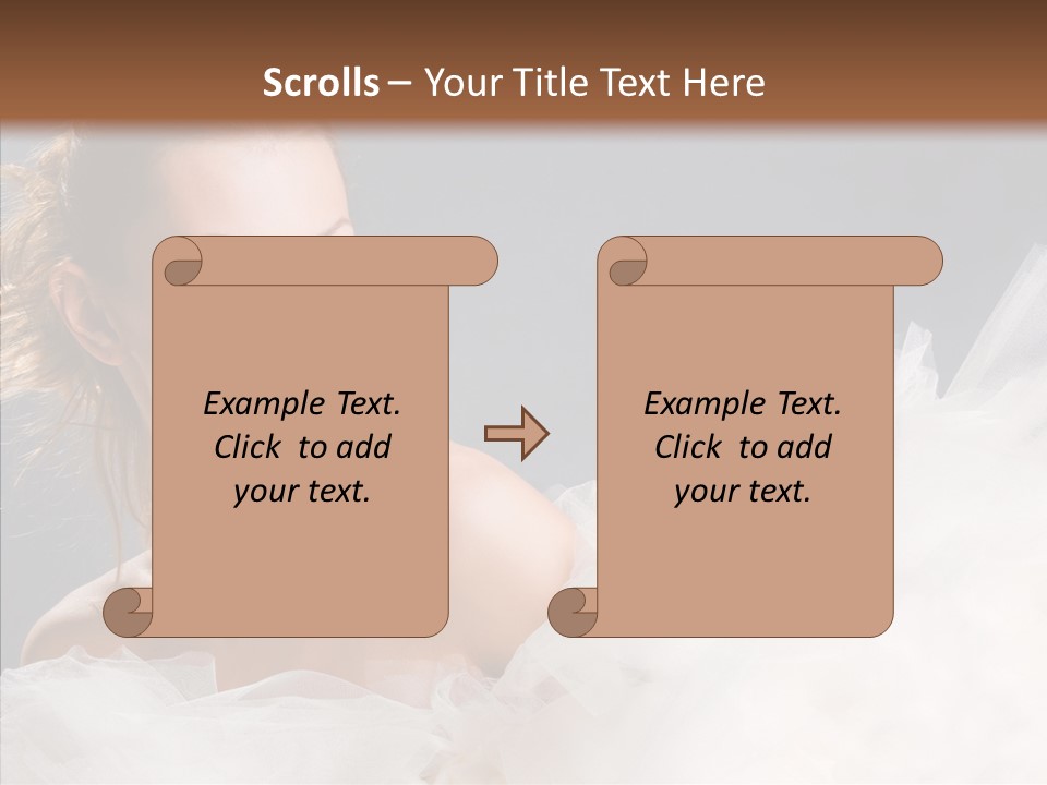 Blonde Skin Girl PowerPoint Template