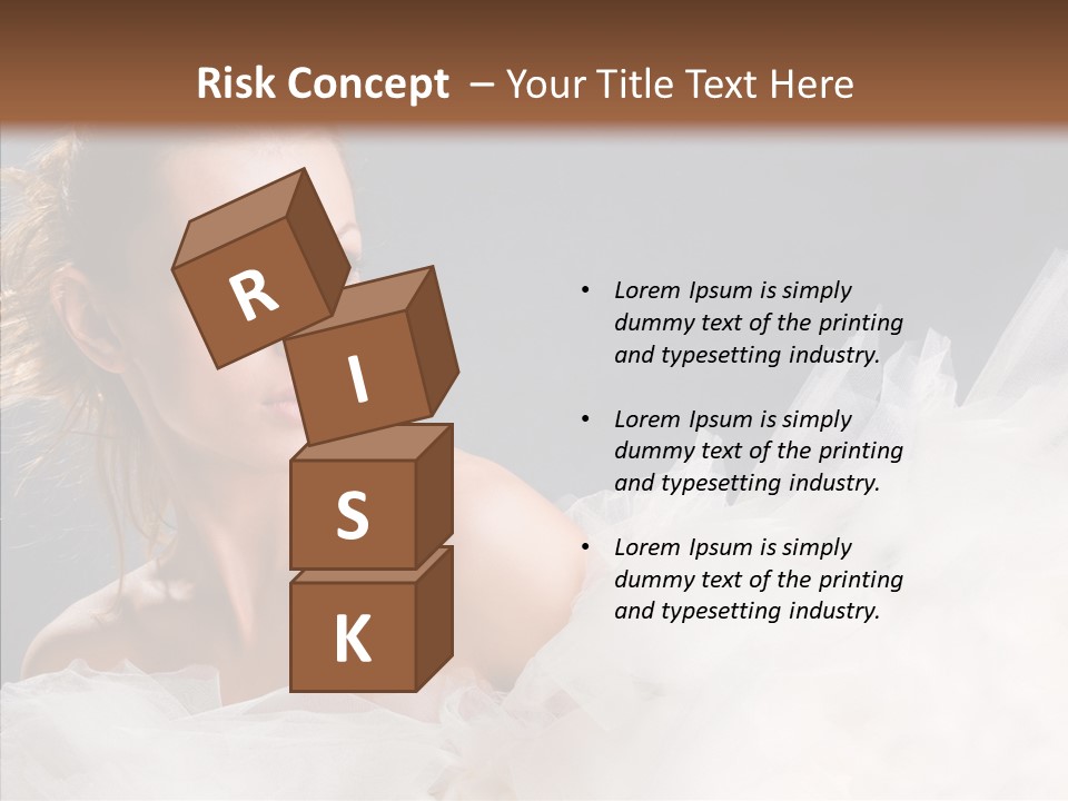 Blonde Skin Girl PowerPoint Template