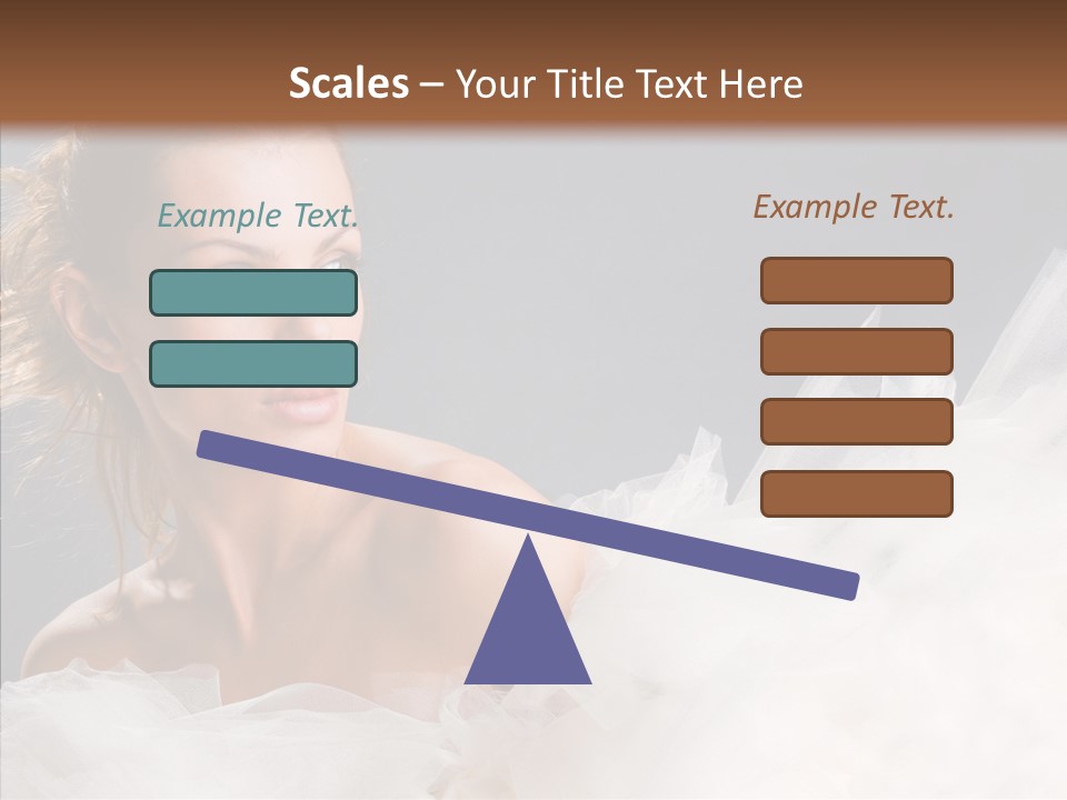 Blonde Skin Girl PowerPoint Template