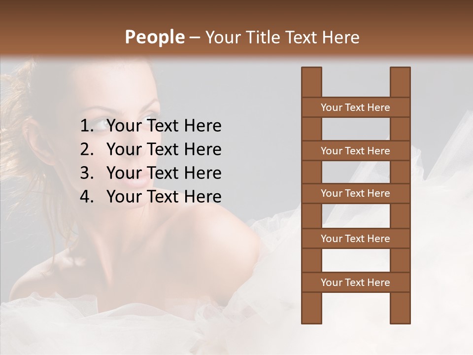 Blonde Skin Girl PowerPoint Template