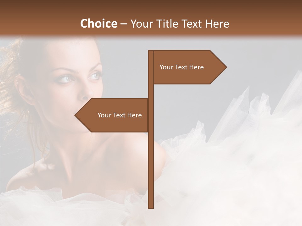 Blonde Skin Girl PowerPoint Template