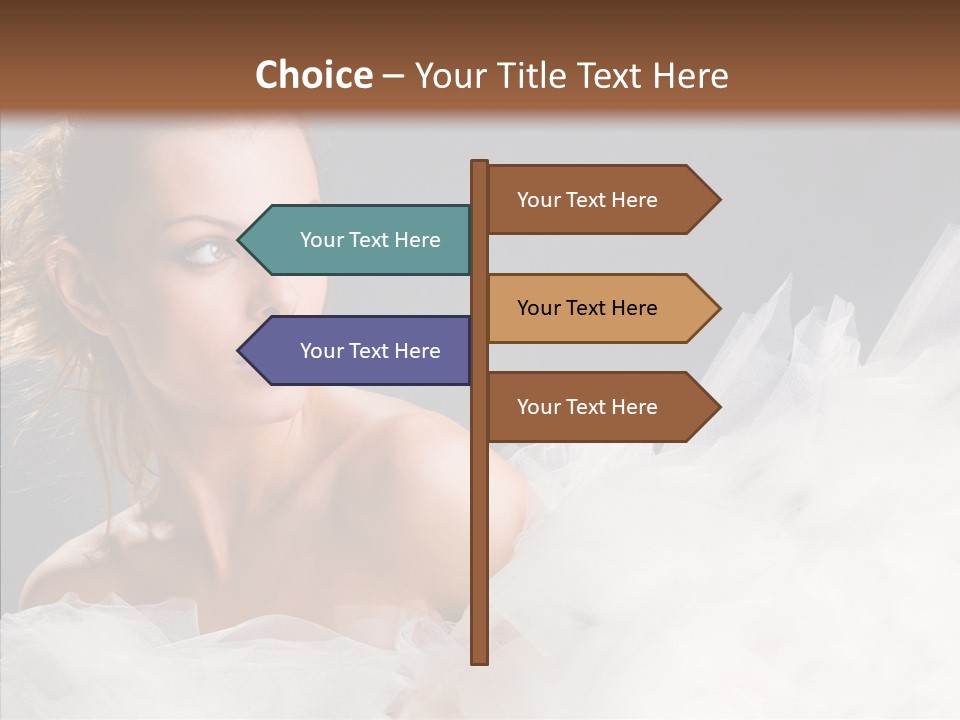 Blonde Skin Girl PowerPoint Template