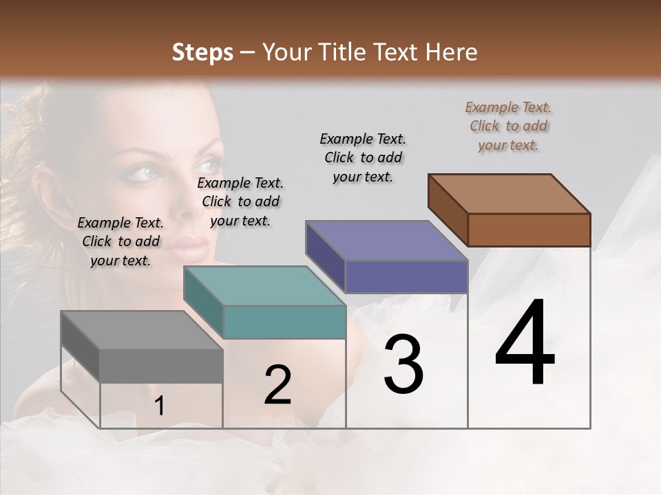 Blonde Skin Girl PowerPoint Template