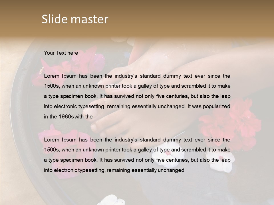 Bougainvillea Treat Enjoy PowerPoint Template