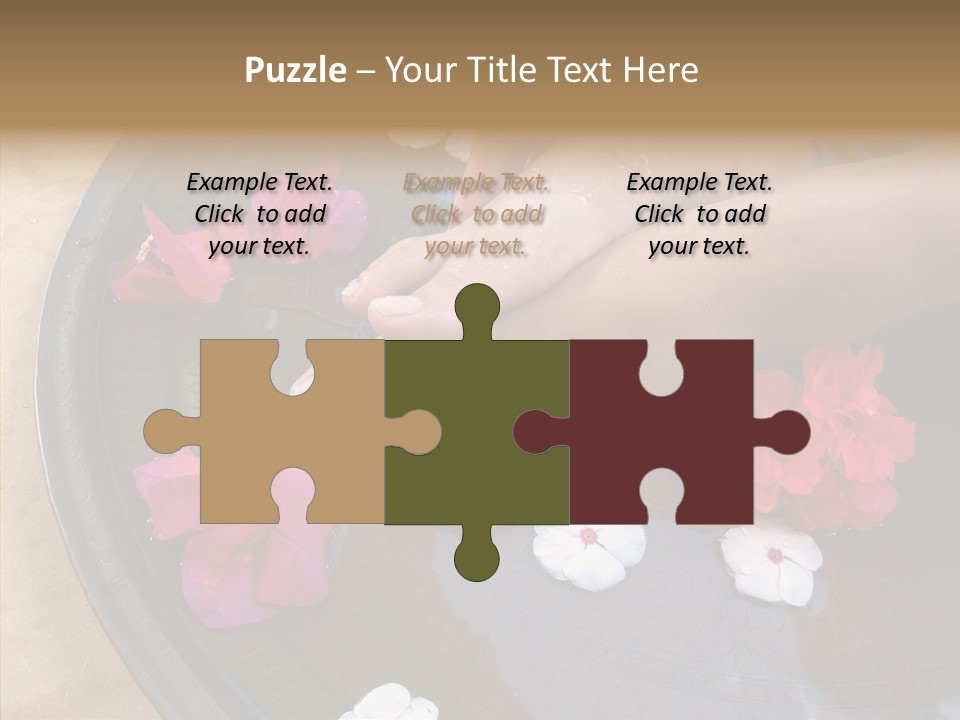 Bougainvillea Treat Enjoy PowerPoint Template