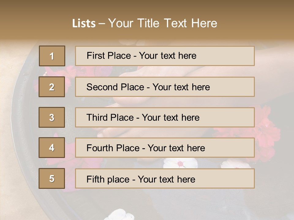 Bougainvillea Treat Enjoy PowerPoint Template