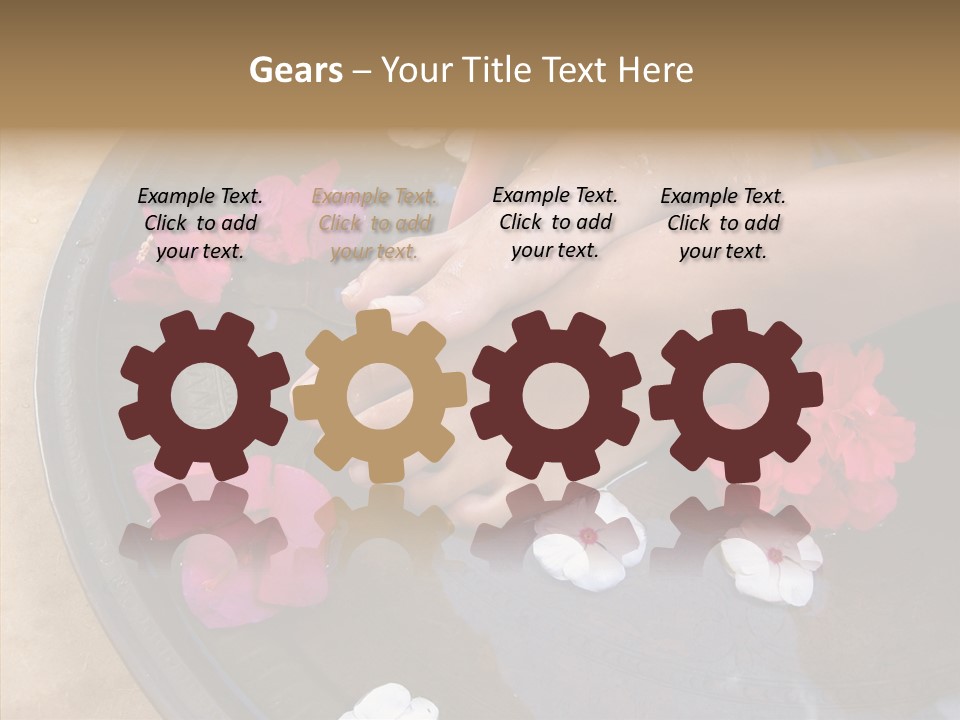 Bougainvillea Treat Enjoy PowerPoint Template