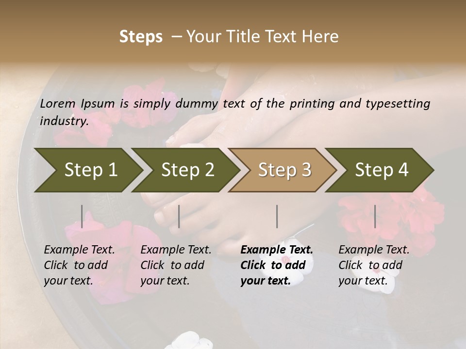 Bougainvillea Treat Enjoy PowerPoint Template