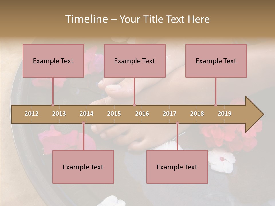 Bougainvillea Treat Enjoy PowerPoint Template
