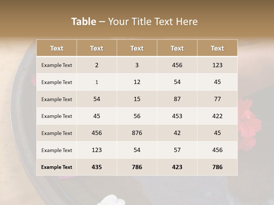 Bougainvillea Treat Enjoy PowerPoint Template