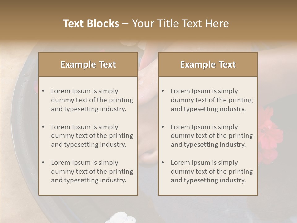 Bougainvillea Treat Enjoy PowerPoint Template
