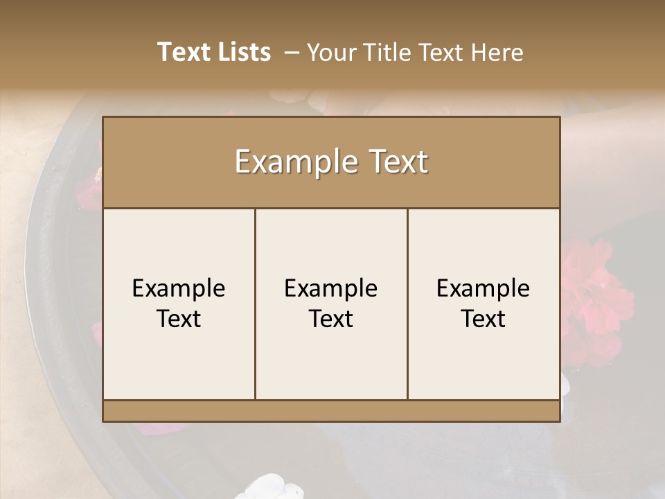 Bougainvillea Treat Enjoy PowerPoint Template