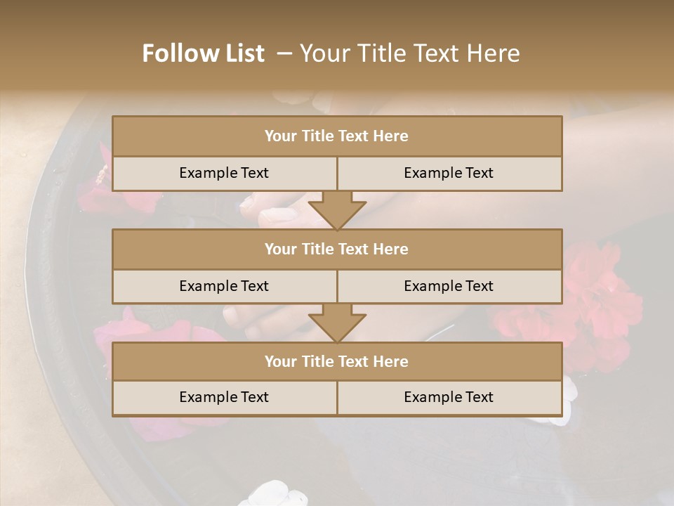 Bougainvillea Treat Enjoy PowerPoint Template