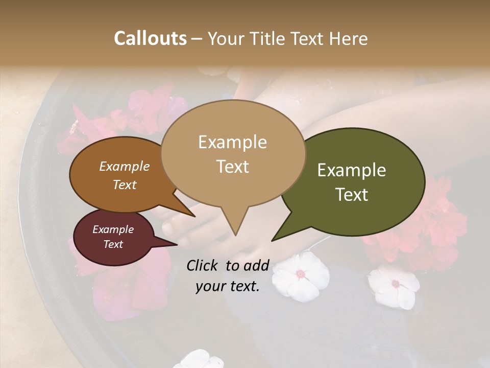 Bougainvillea Treat Enjoy PowerPoint Template