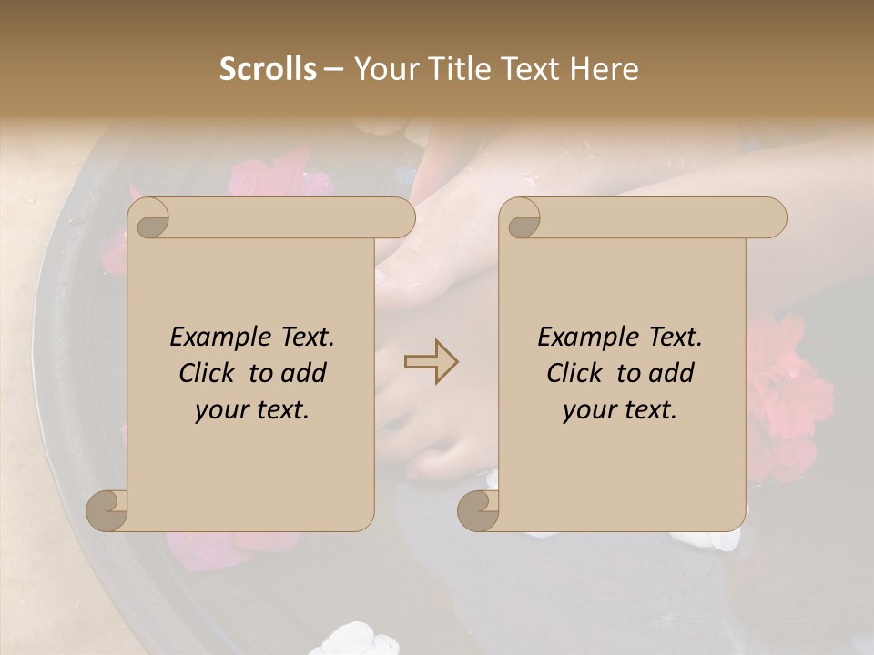 Bougainvillea Treat Enjoy PowerPoint Template