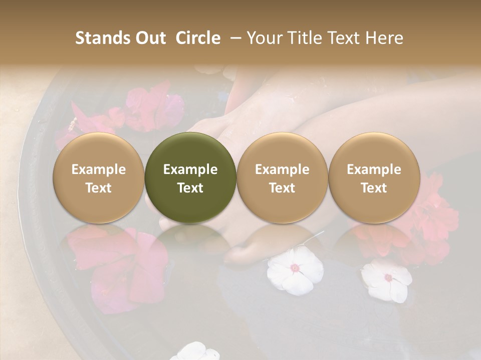 Bougainvillea Treat Enjoy PowerPoint Template