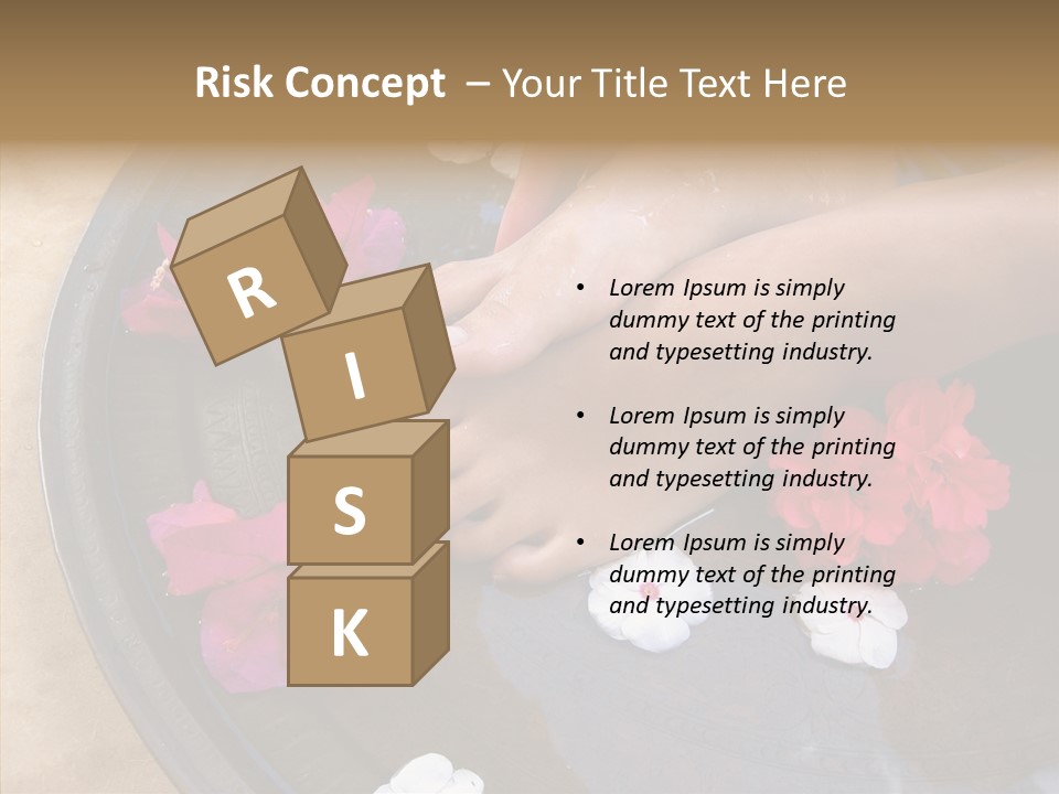 Bougainvillea Treat Enjoy PowerPoint Template