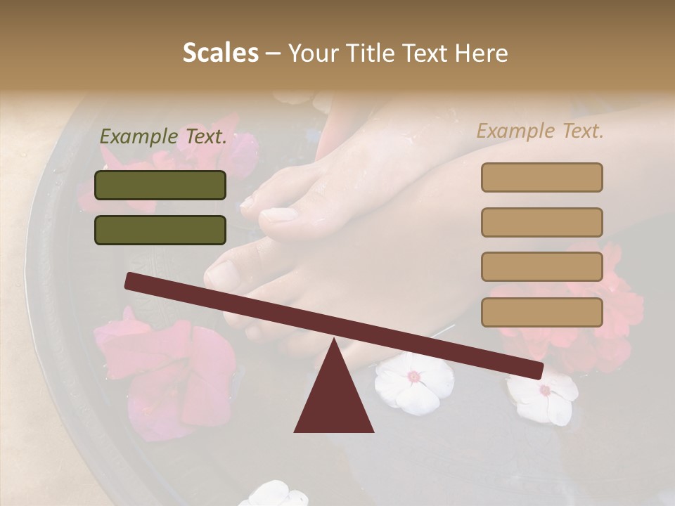 Bougainvillea Treat Enjoy PowerPoint Template