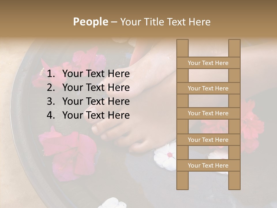 Bougainvillea Treat Enjoy PowerPoint Template