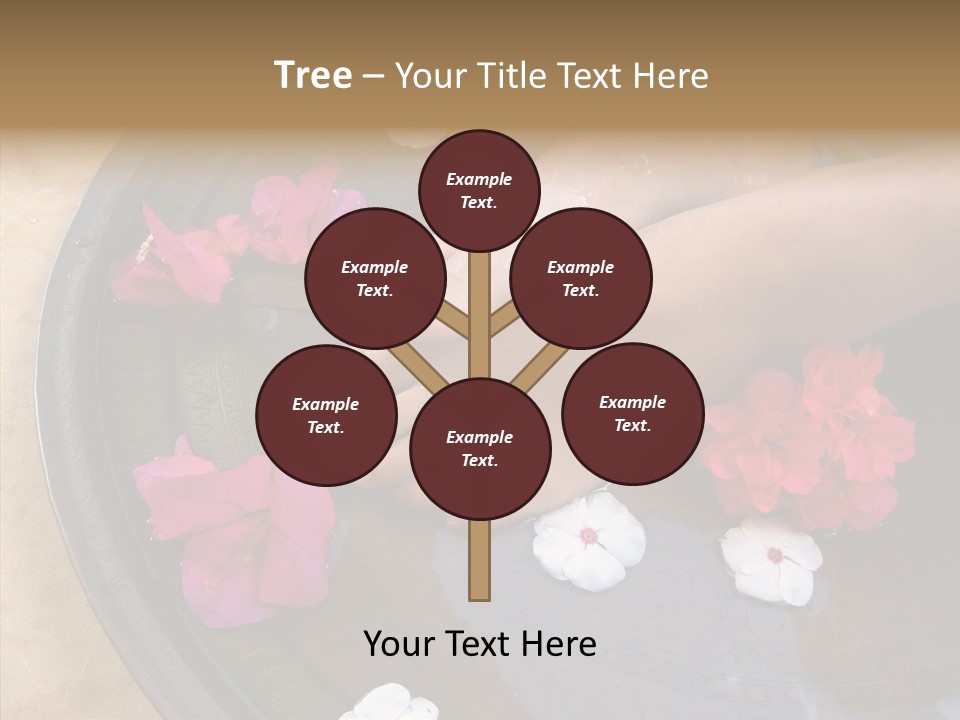 Bougainvillea Treat Enjoy PowerPoint Template