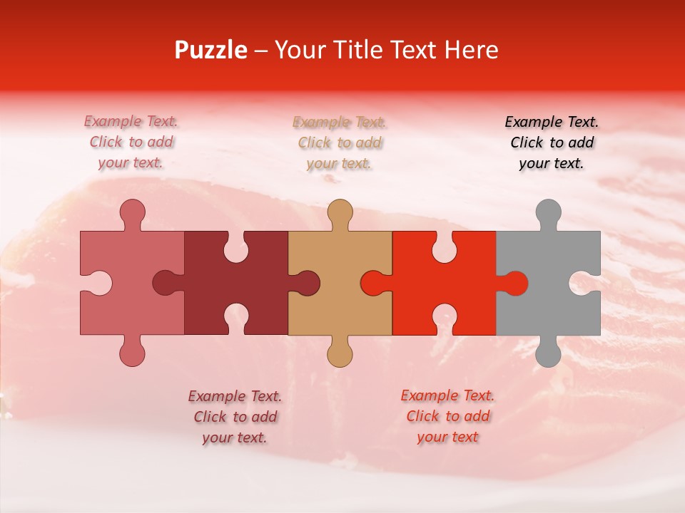 Kitchen Food Salmon PowerPoint Template