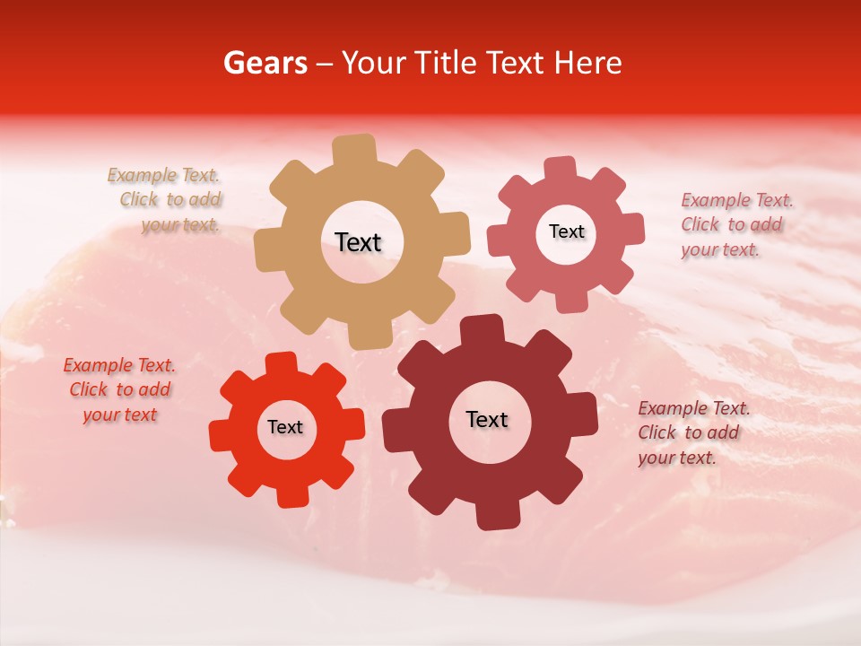 Kitchen Food Salmon PowerPoint Template