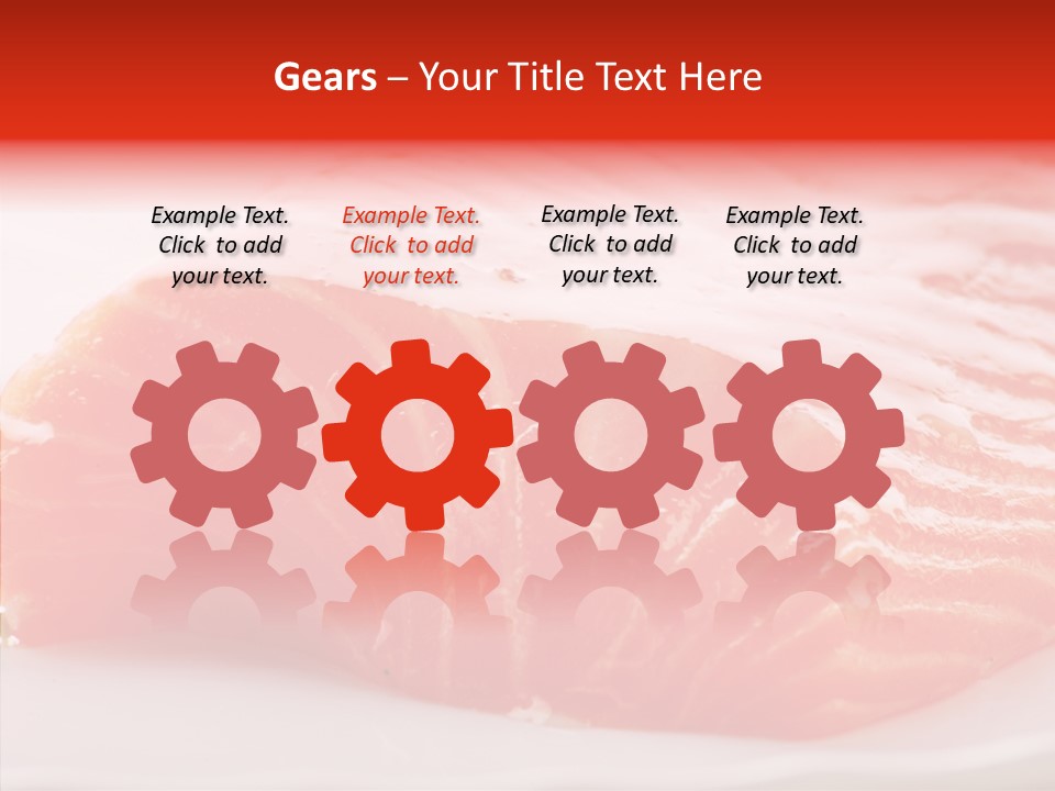 Kitchen Food Salmon PowerPoint Template