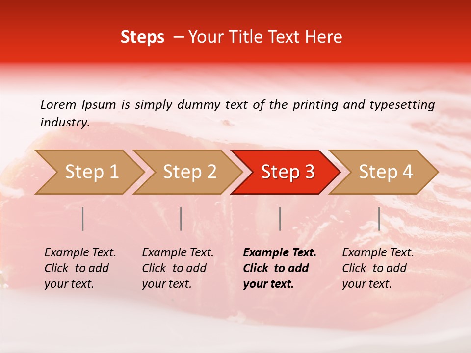Kitchen Food Salmon PowerPoint Template