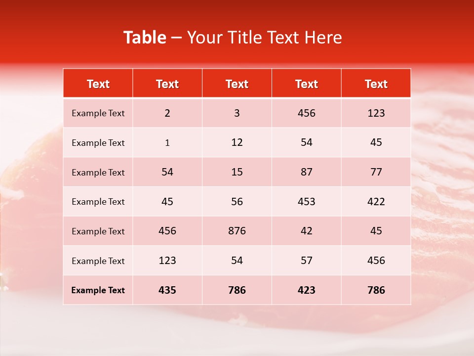 Kitchen Food Salmon PowerPoint Template