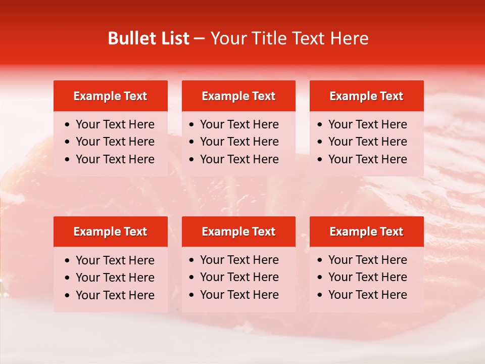 Kitchen Food Salmon PowerPoint Template