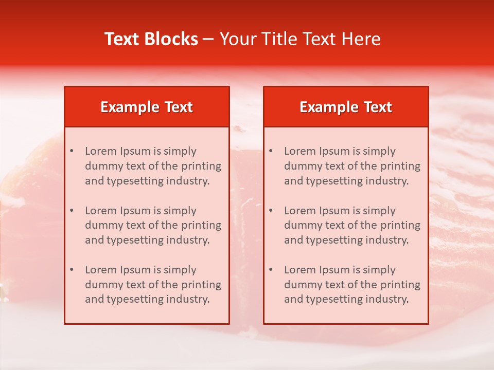 Kitchen Food Salmon PowerPoint Template