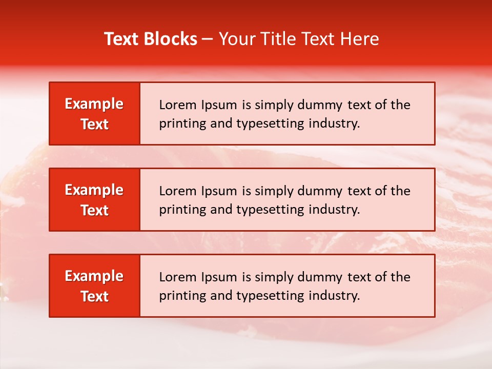 Kitchen Food Salmon PowerPoint Template
