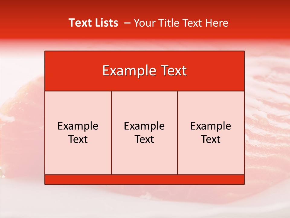 Kitchen Food Salmon PowerPoint Template