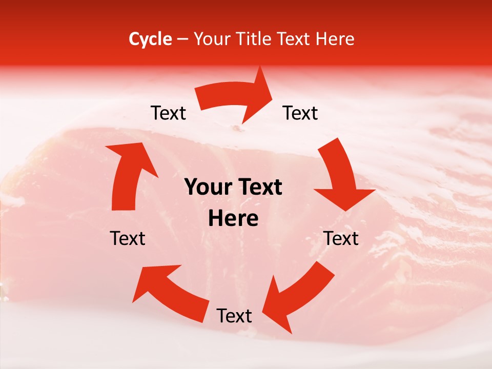 Kitchen Food Salmon PowerPoint Template