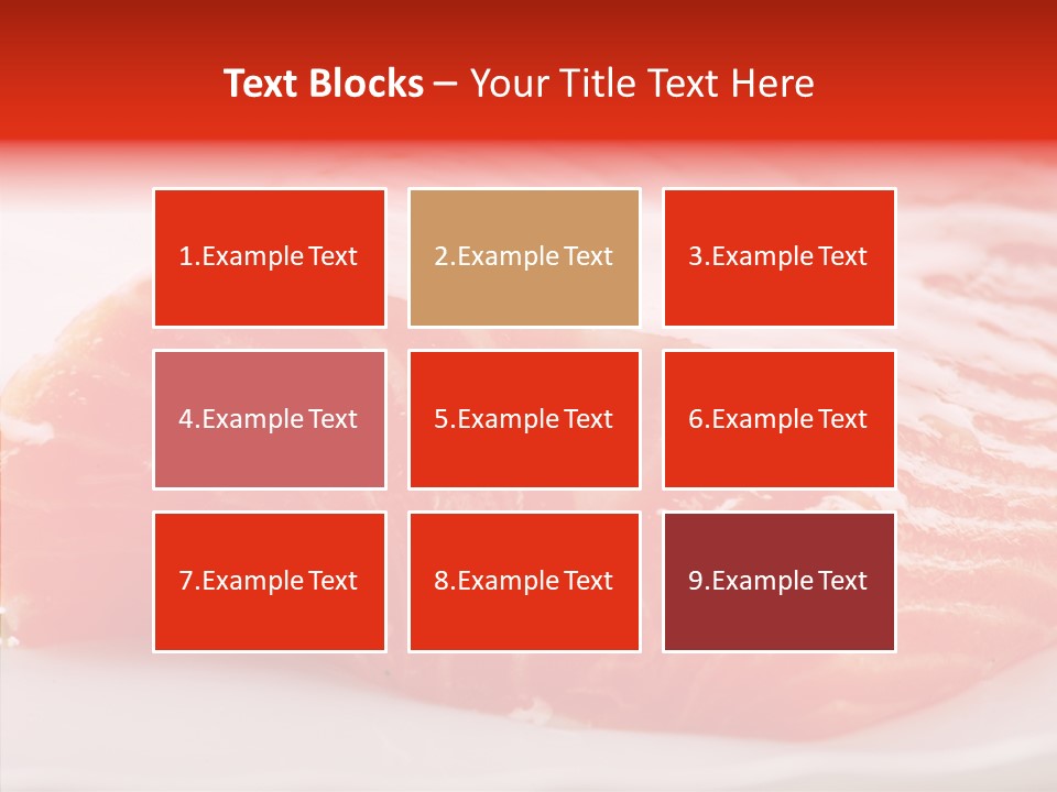 Kitchen Food Salmon PowerPoint Template