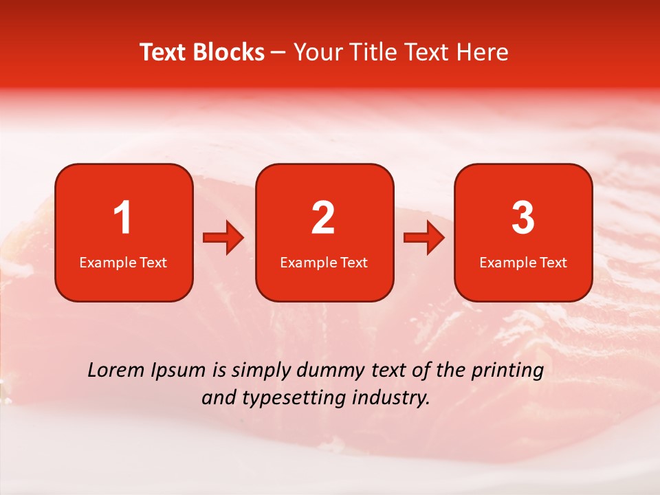 Kitchen Food Salmon PowerPoint Template