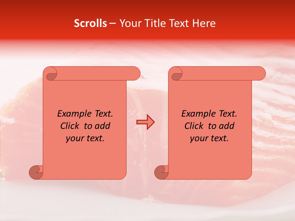 Kitchen Food Salmon PowerPoint Template