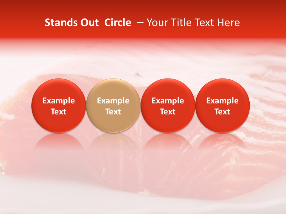 Kitchen Food Salmon PowerPoint Template