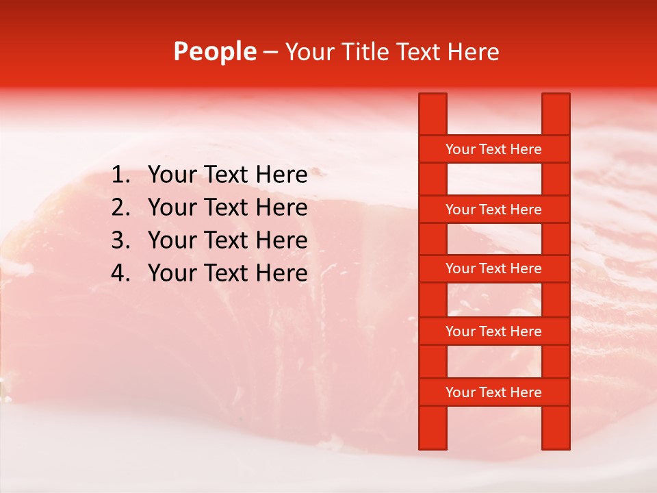 Kitchen Food Salmon PowerPoint Template