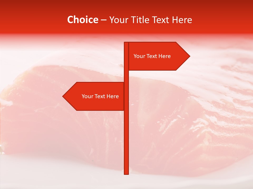 Kitchen Food Salmon PowerPoint Template