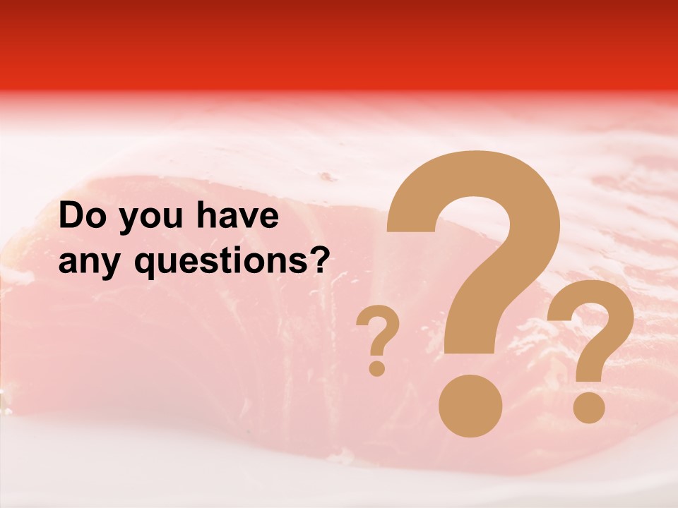 Kitchen Food Salmon PowerPoint Template